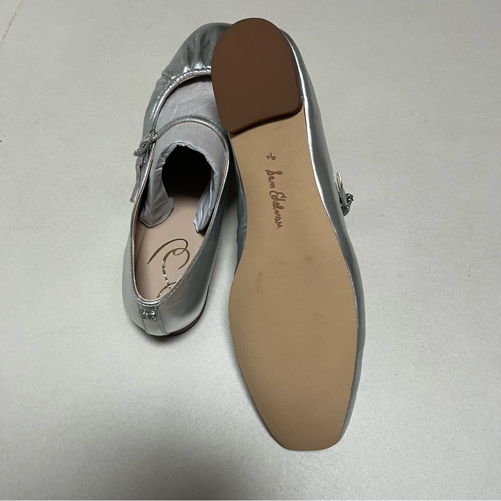 Sam Edelman Micah Silver flat Mary Jane’s